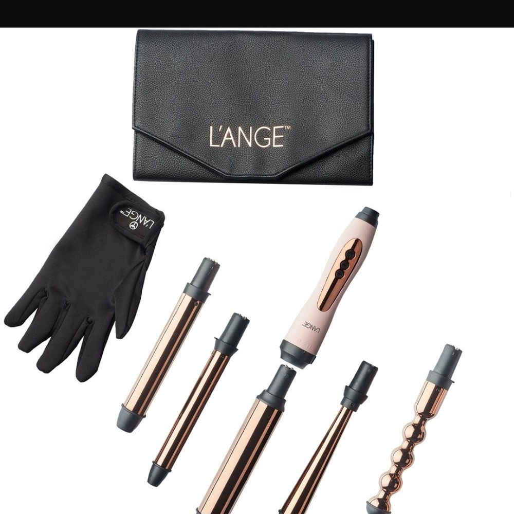 Lange Black and Rose Gold Hair Styling Set
